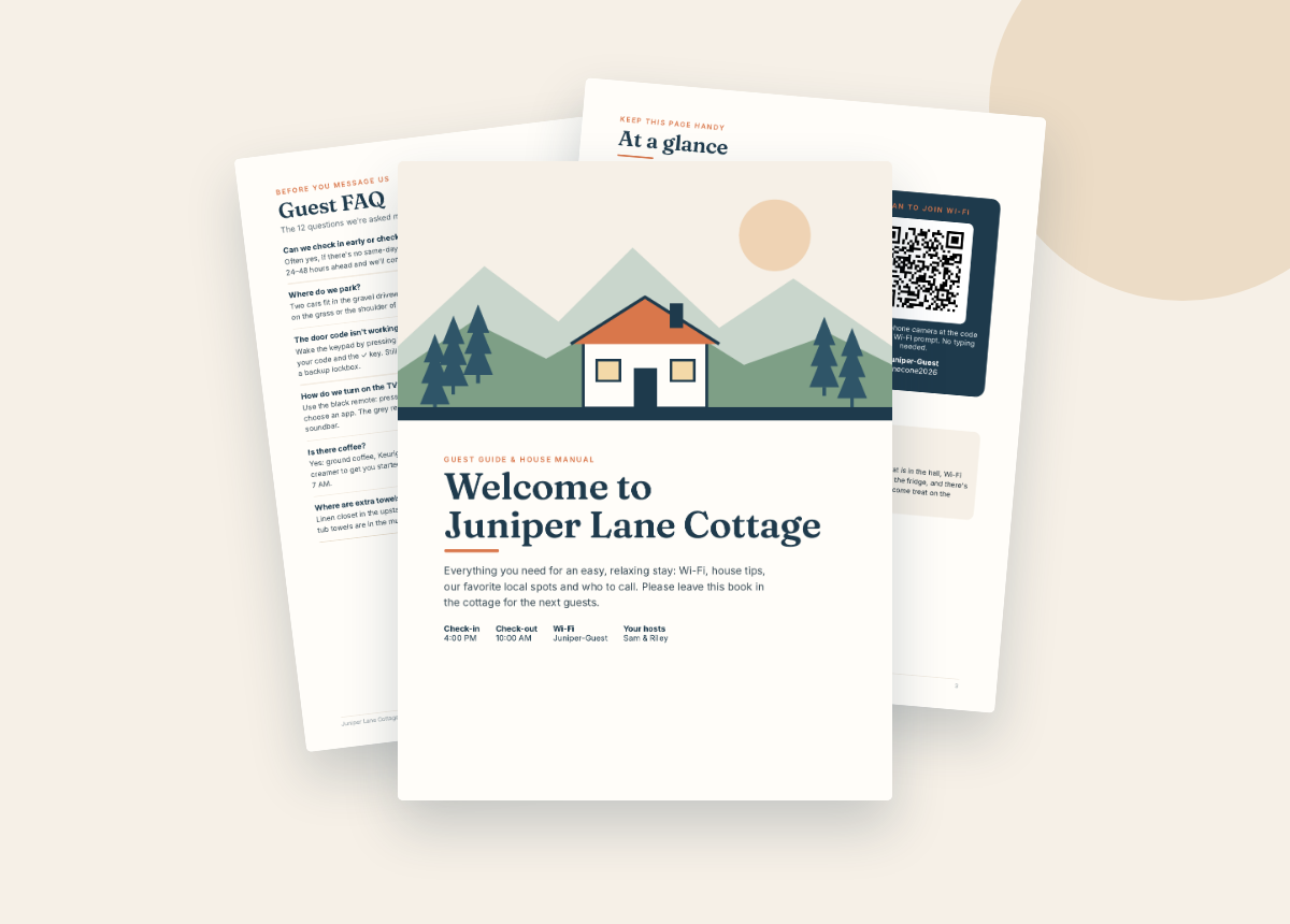 Guest Welcome Book & House Manual preview